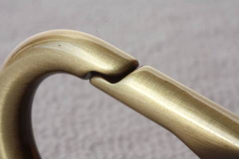 Karabinerhaken 20 mm Altmessing 175 - Bild: A3