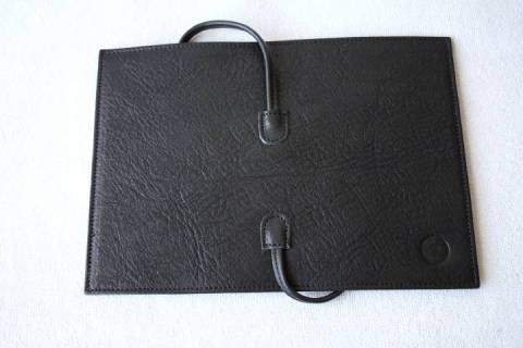 Sonnenleder - Stifterolle -Goethe H - Schwarz - Bild: A4