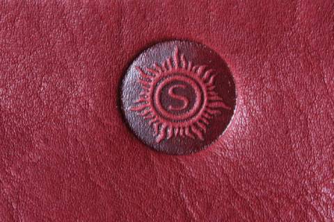 Sonnenleder Handtaschen Valencia Rot/Natur - Bild: A1