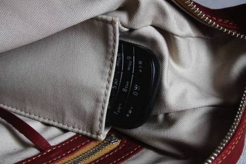 Sonnenleder Handtaschen Valencia Rot/Natur - Bild: A8