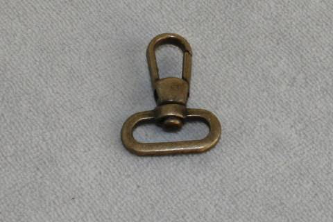 Karabinerhaken 20 mm Altmessing 058 - Bild: a4