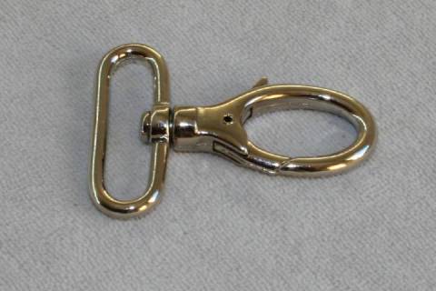 10 Karabinerhaken 40 mm Nickel - 062 - Bild: A3
