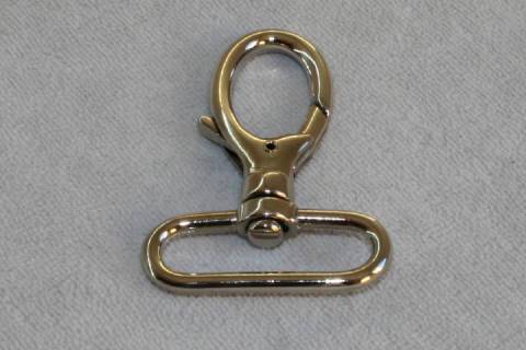 10 Karabinerhaken 40 mm Nickel - 062 - Bild: A4