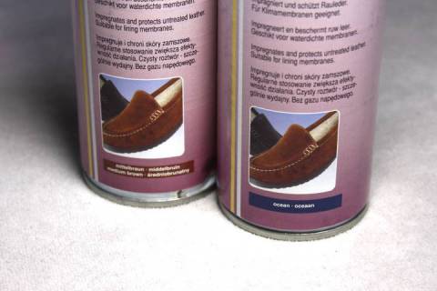 Velourlederspray - Farbauffrischung - Impr&auml;gnierung - Bild: A2