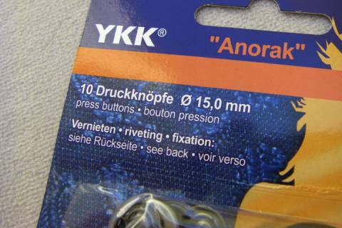 YKK Druckkn&ouml;pfe 15 mm - Bild: A3