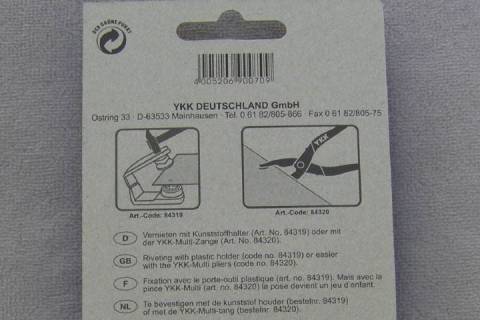 YKK Druckkn&ouml;pfe 15 mm - Bild: A4