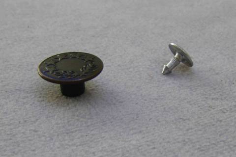 YKK - Jeansknopf Altkupfer - 17mm - Bild: A1