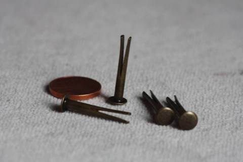 100 Biegenieten - Spaltnieten 3/22 Altmessing 293 - Bild: A1