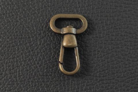 10 Karabinerhaken 16 mm Altmessing 174