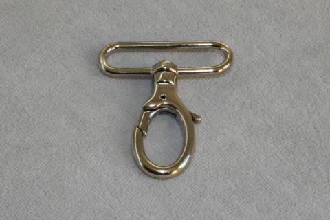 Karabinerhaken 50 mm Nickel 063 - Bild: a3