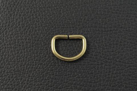 D-Ringe - Halbringe - 20 mm Messing 284