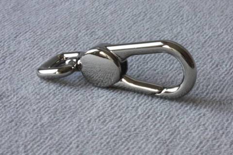 Edel - Karabinerhaken 10 mm Nickel 036