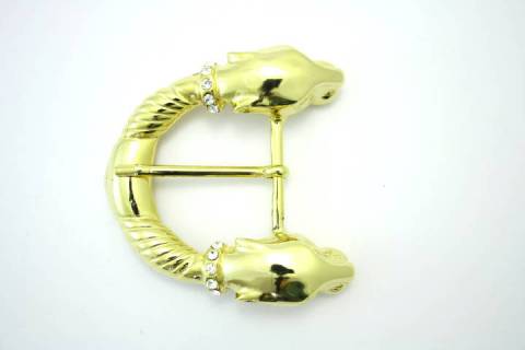 Jaguar - G&uuml;rtelschliessen Strass/Gold 40mm-001-N1