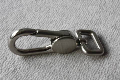 Karabinerhaken 15 mm Nickelt Satiniert 363 - Bild: A3