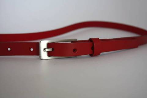 Paladium Damenlederg&uuml;rtel 201 - Rot - Bild: a2