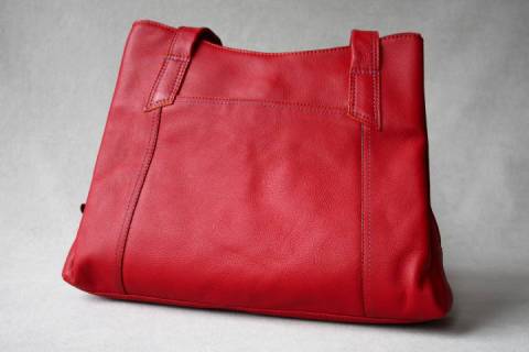 Mywalit Leder 3-Compartment Shopper Rot 680-25 - Bild: a2