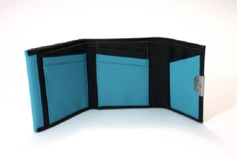 Olbrish b - Portemonnaie 65012 Schwarz / T&uuml;rkis - Bild: a2