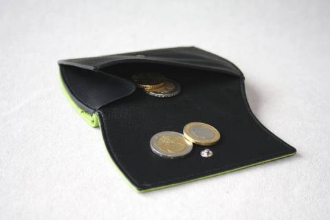 Olbrish b - Geldb&ouml;rse - Pandora - Neongr&uuml;n - Schwarz - Bild: a3