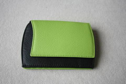 Olbrish b - Geldb&ouml;rse - Pandora - Neongr&uuml;n - Schwarz - Bild: a5