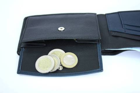 Top View das Gro&szlig;e - Portemonnaies - Olbrish b schwarz blau - Bild: a1