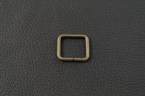 Rechteckringe - 20 mm - Altmessing 064