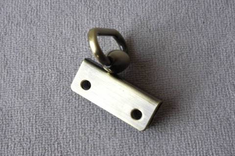 Griffhalter - Riemenhalter 25 mm 341-A Altmessing - Bild: a2