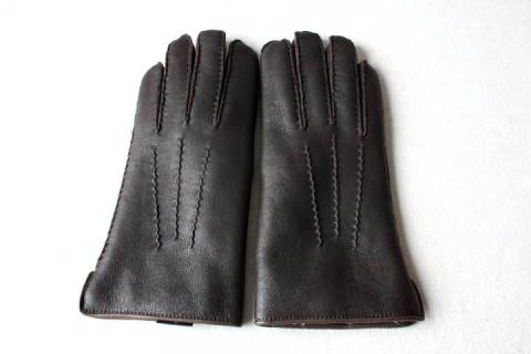 Roeckl - Lammfell Fingerhandschuhe - Nappiert - Braun - Bild: a1