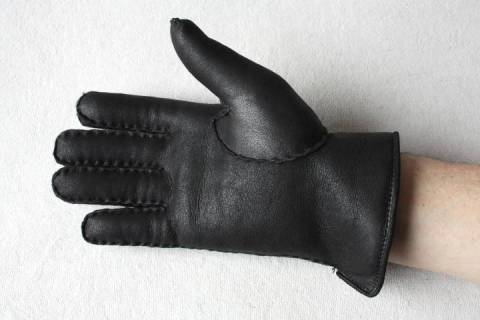 Roeckl - Lammfell Fingerhandschuhe - Nappiert - Schwarz - Bild: a6
