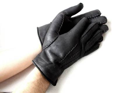 Roeckl - Lammfell Fingerhandschuhe - Nappiert - Schwarz - Bild: a8