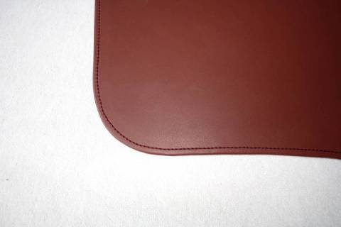 Sonderanfertigungen Leder Schreibtischunterlagen Rotbraun - Bild: a1